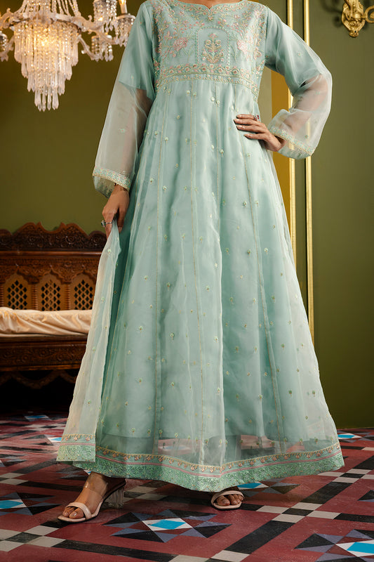 Frock With Trousers & Dupatta - 0715