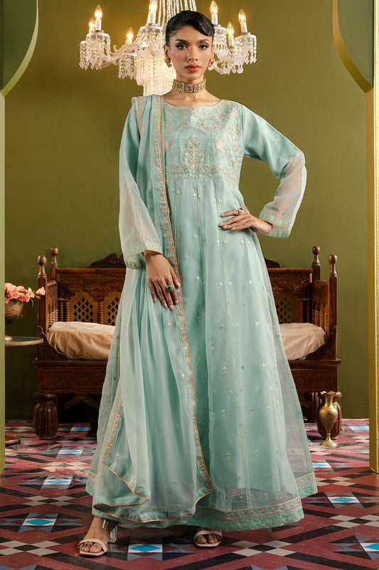 Frock With Trousers & Dupatta - 0715