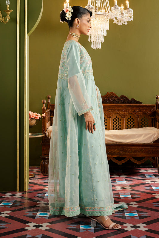 Frock With Trousers & Dupatta - 0715