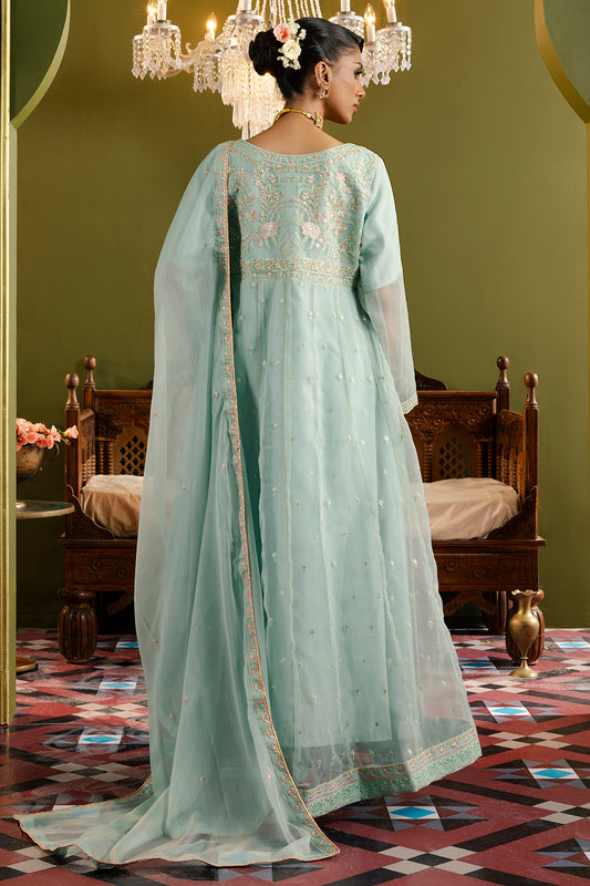 Frock With Trousers & Dupatta - 0715
