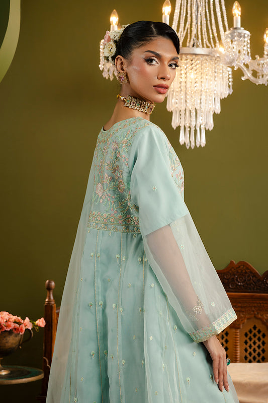 Frock With Trousers & Dupatta - 0715