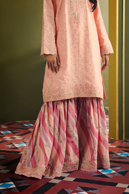 Kurta With Gharara & Dupatta - 0716
