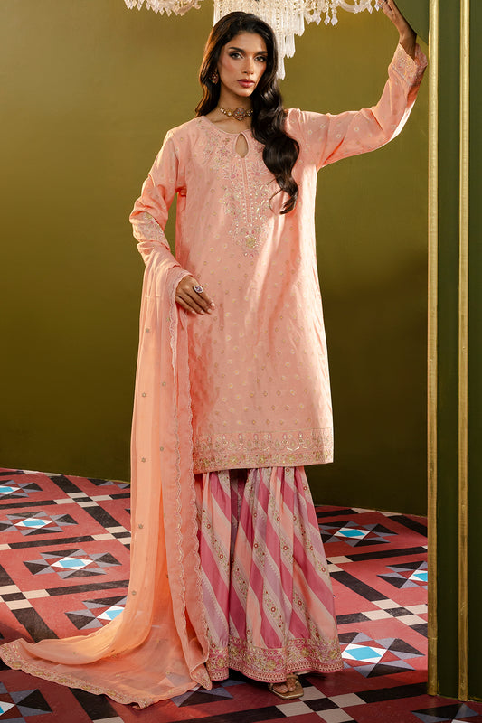 Kurta With Gharara & Dupatta - 0716