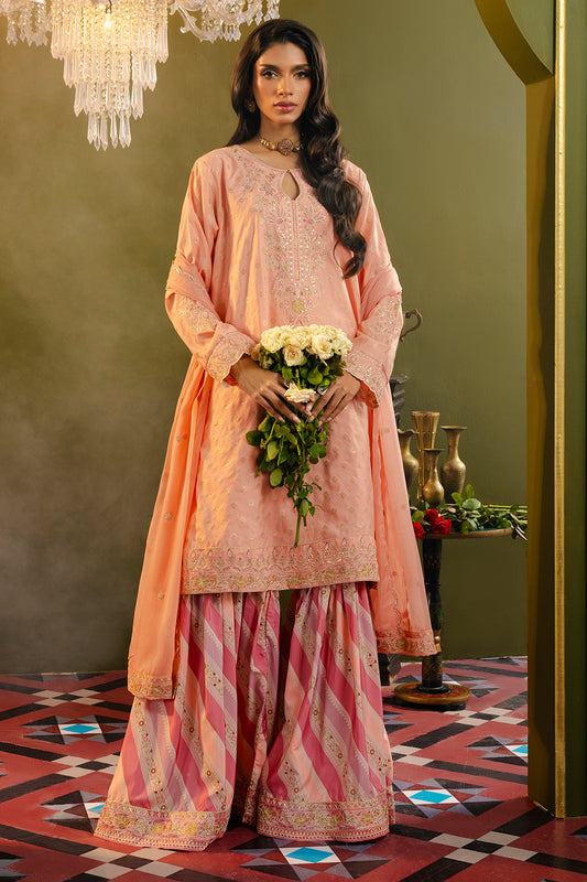 Kurta With Gharara & Dupatta - 0716