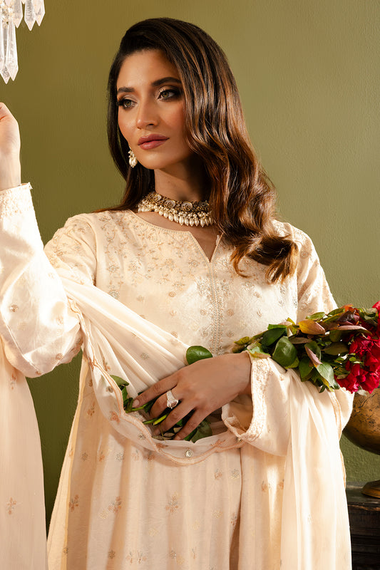 Frock With Dhaka Pajama & Dupatta - 0718