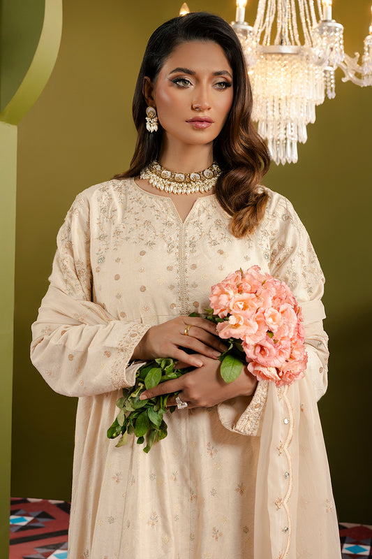 Frock With Dhaka Pajama & Dupatta - 0718