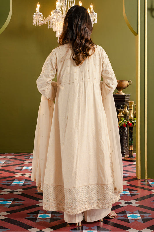 Frock With Dhaka Pajama & Dupatta - 0718