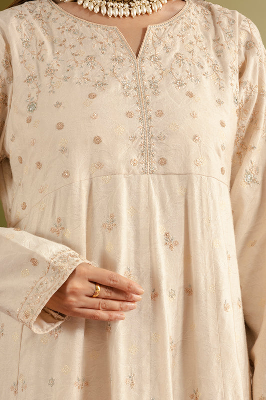 Frock With Dhaka Pajama & Dupatta - 0718