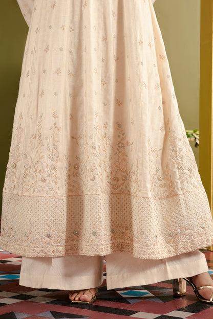 Frock With Dhaka Pajama & Dupatta - 0718