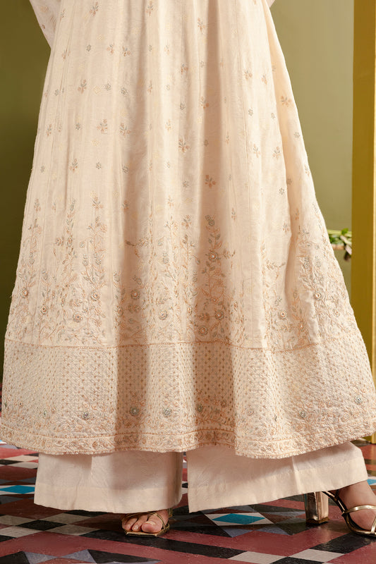 Frock With Dhaka Pajama & Dupatta - 0718