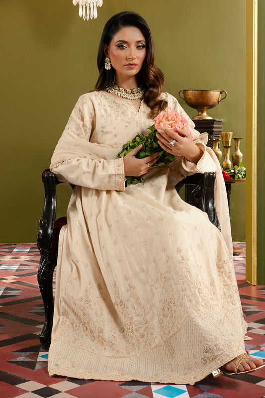 Frock With Dhaka Pajama & Dupatta - 0718