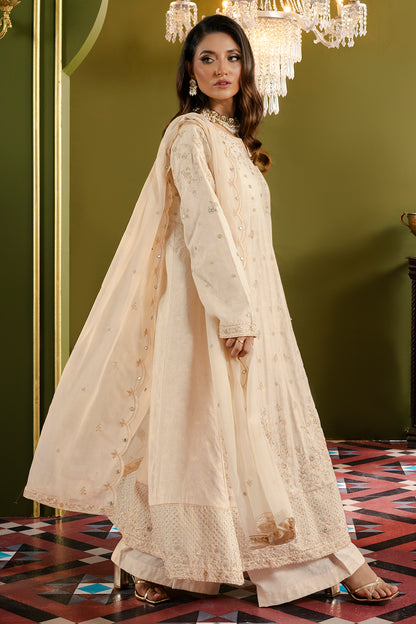 Frock With Dhaka Pajama & Dupatta - 0718