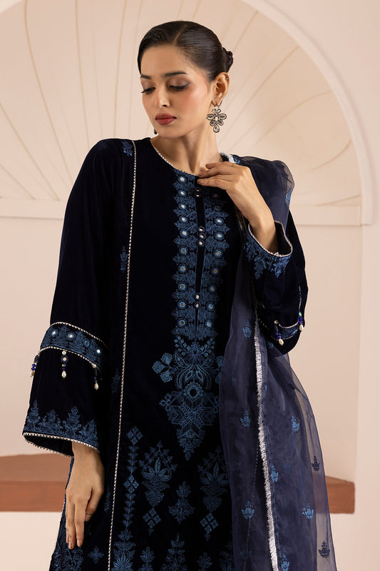 Embroidered Kurta Dupatta Trouser - 0733