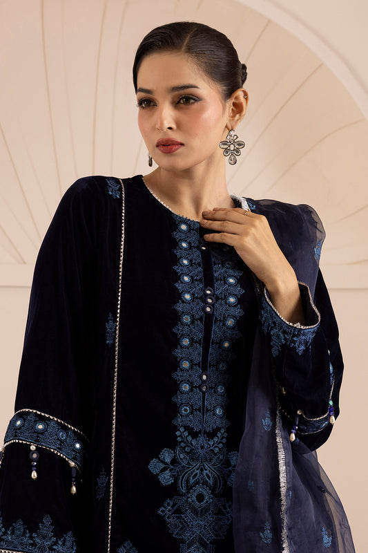 Embroidered Kurta Dupatta Trouser - 0733