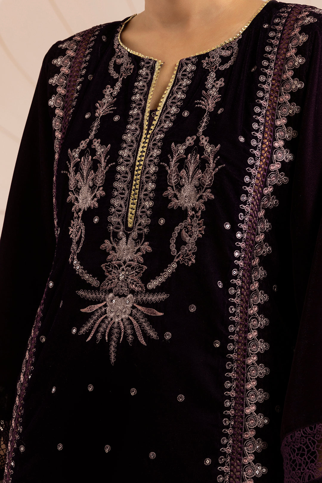 Embroidered Kurta Dupatta Trouser - 0734