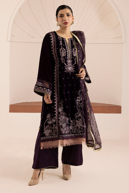 Embroidered Kurta Dupatta Trouser - 0734