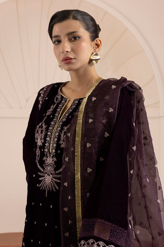 Embroidered Kurta Dupatta Trouser - 0734