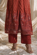 Embroidered Kurta Dupatta Trouser - 0737