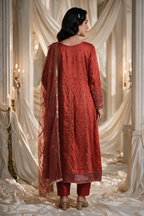 Embroidered Kurta Dupatta Trouser - 0737