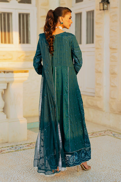 Embroidered Kurta Dupatta Trouser - 0738