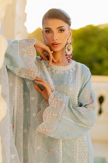 Embroidered Kurta Dupatta Trouser - 0739