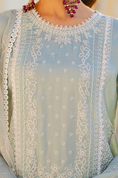 Embroidered Kurta Dupatta Trouser - 0739