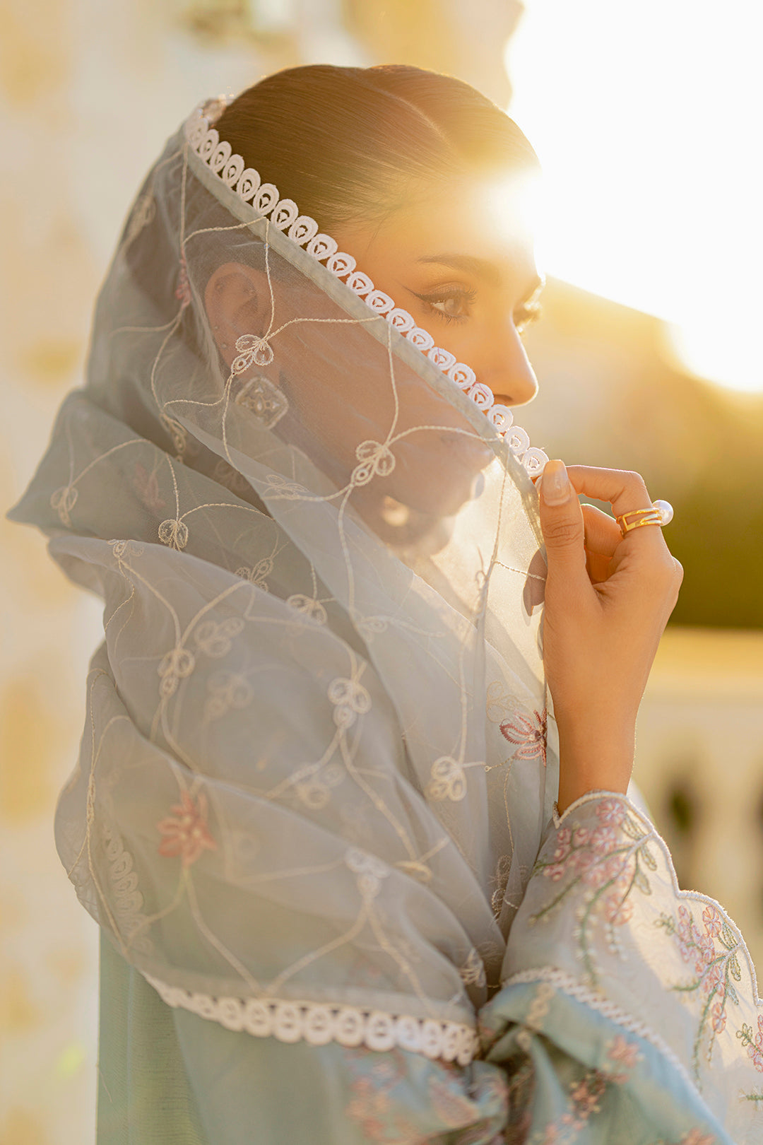 Embroidered Kurta Dupatta Trouser - 0739