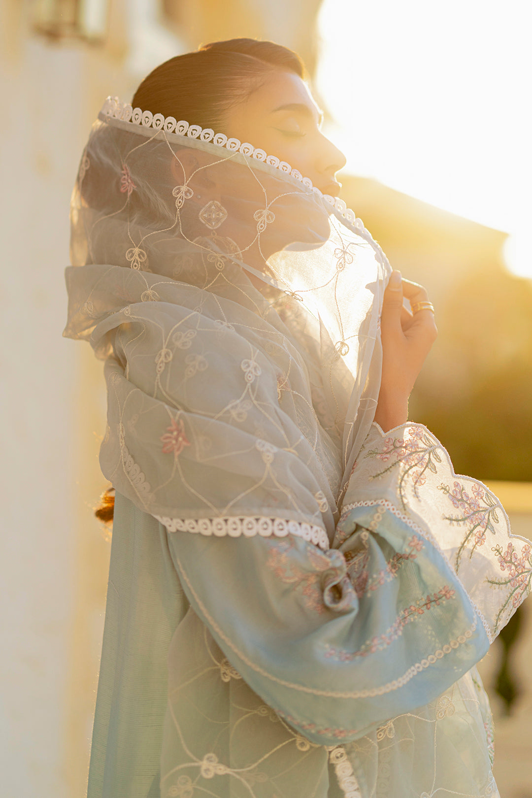 Embroidered Kurta Dupatta Trouser - 0739