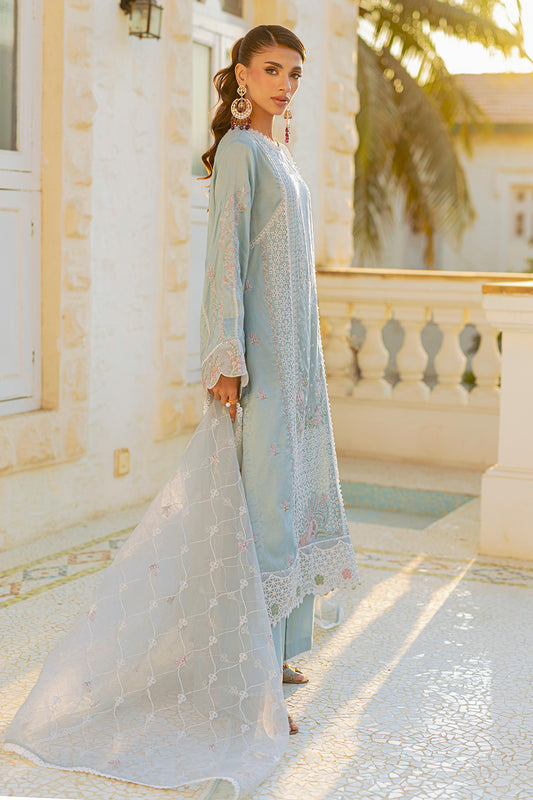 Embroidered Kurta Dupatta Trouser - 0739