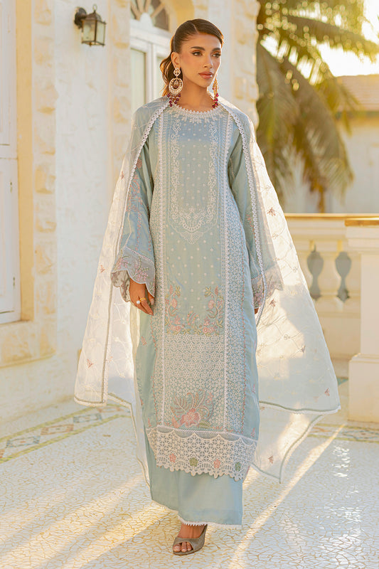 Embroidered Kurta Dupatta Trouser - 0739