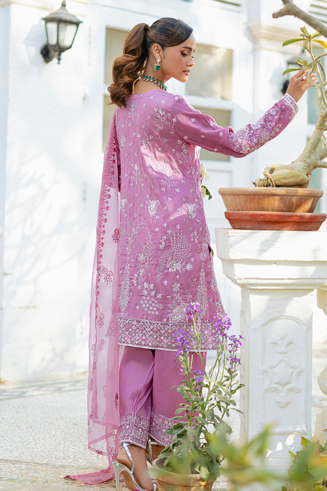 Embroidered Kurta Dupatta Trouser - 2736