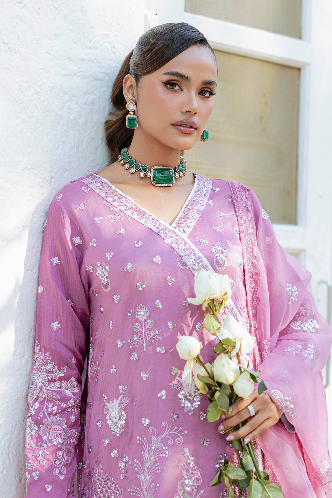 Embroidered Kurta Dupatta Trouser - 2736