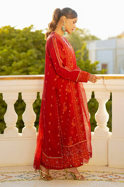 Embroidered Kurta Dupatta Trouser - 2740