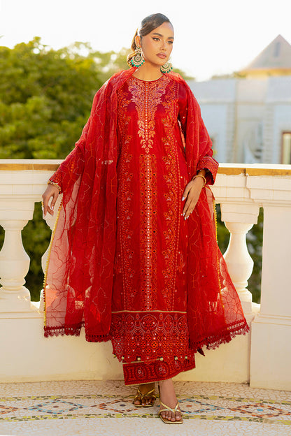 Embroidered Kurta Dupatta Trouser - 2740