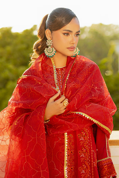 Embroidered Kurta Dupatta Trouser - 2740