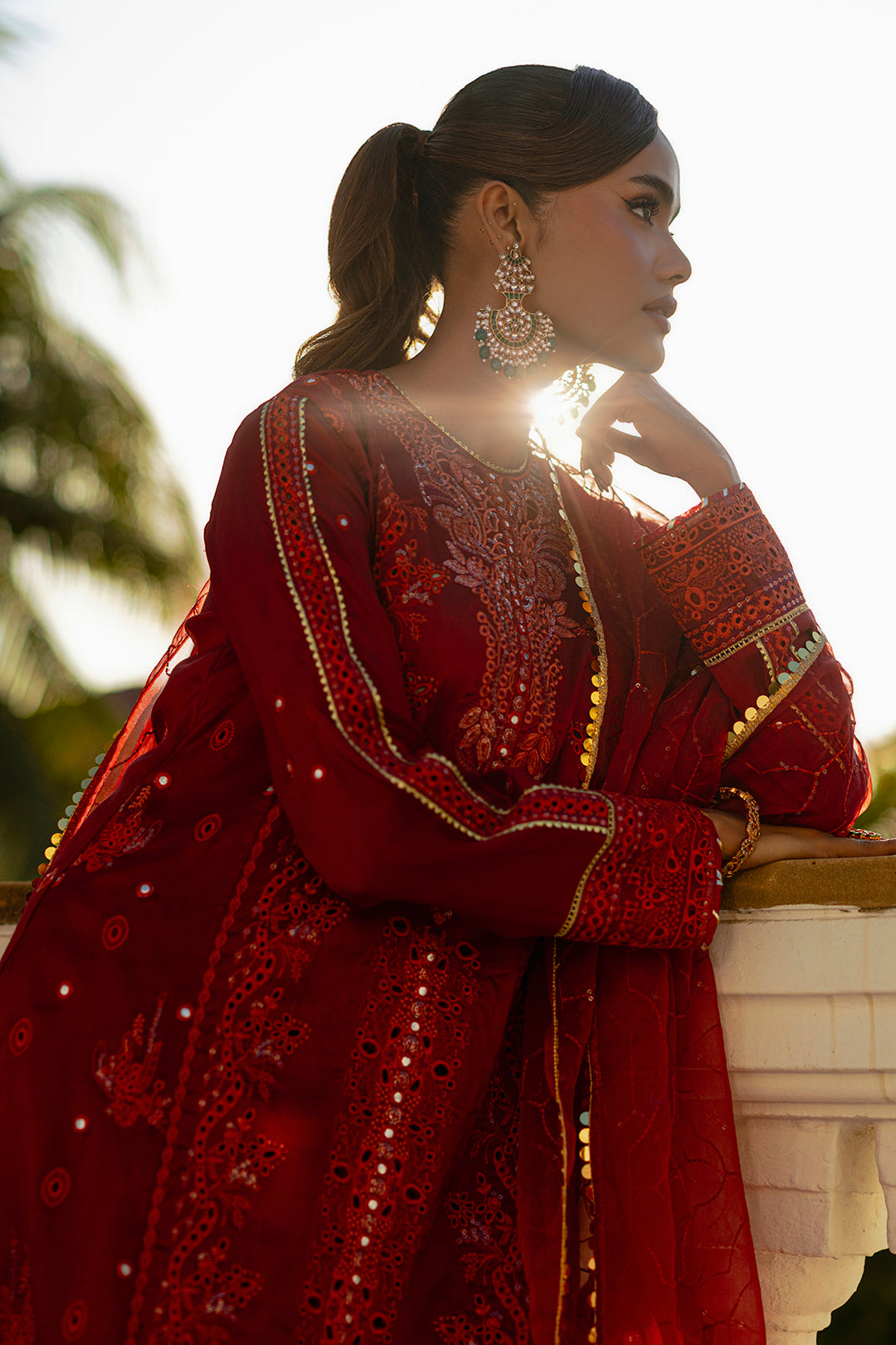 Embroidered Kurta Dupatta Trouser - 2740