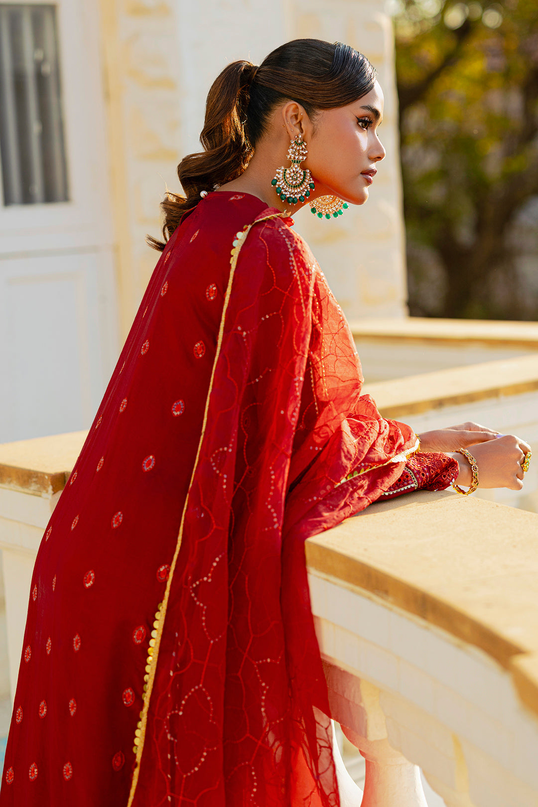 Embroidered Kurta Dupatta Trouser - 2740