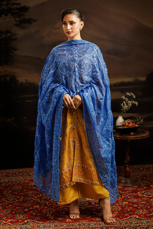 Embroidered Kurta Dupatta Trouser - 0760