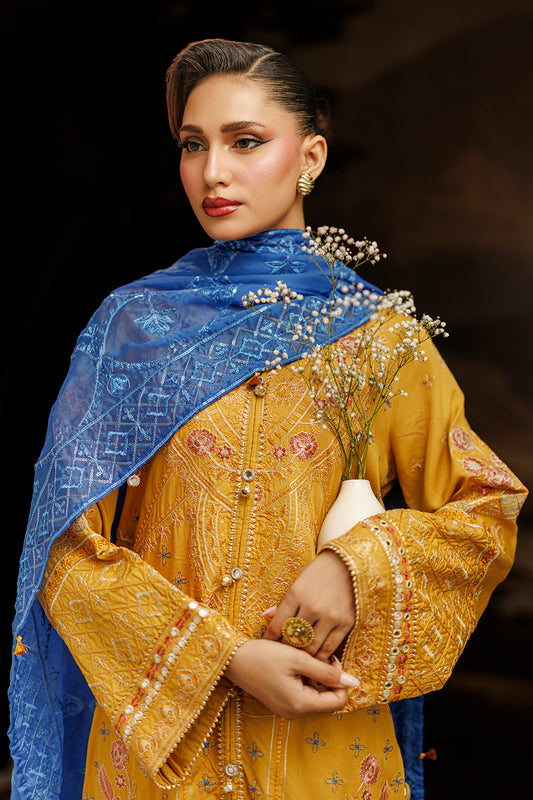 Embroidered Kurta Dupatta Trouser - 0760