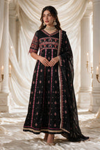 Embroidered Kurta Dupatta Trouser - 0762