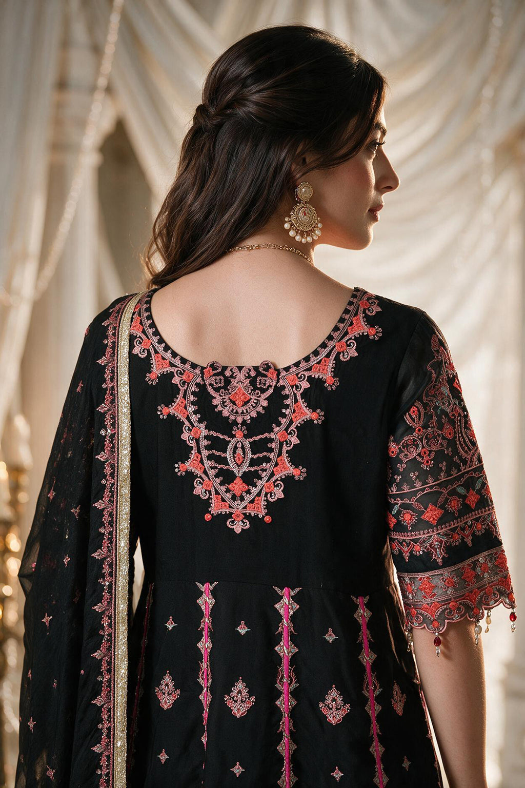 Embroidered Kurta Dupatta Trouser - 0762