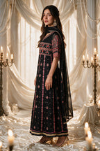 Embroidered Kurta Dupatta Trouser - 0762