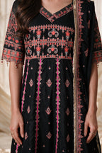 Embroidered Kurta Dupatta Trouser - 0762