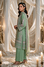 Embroidered Kurta Dupatta Trouser - 0763