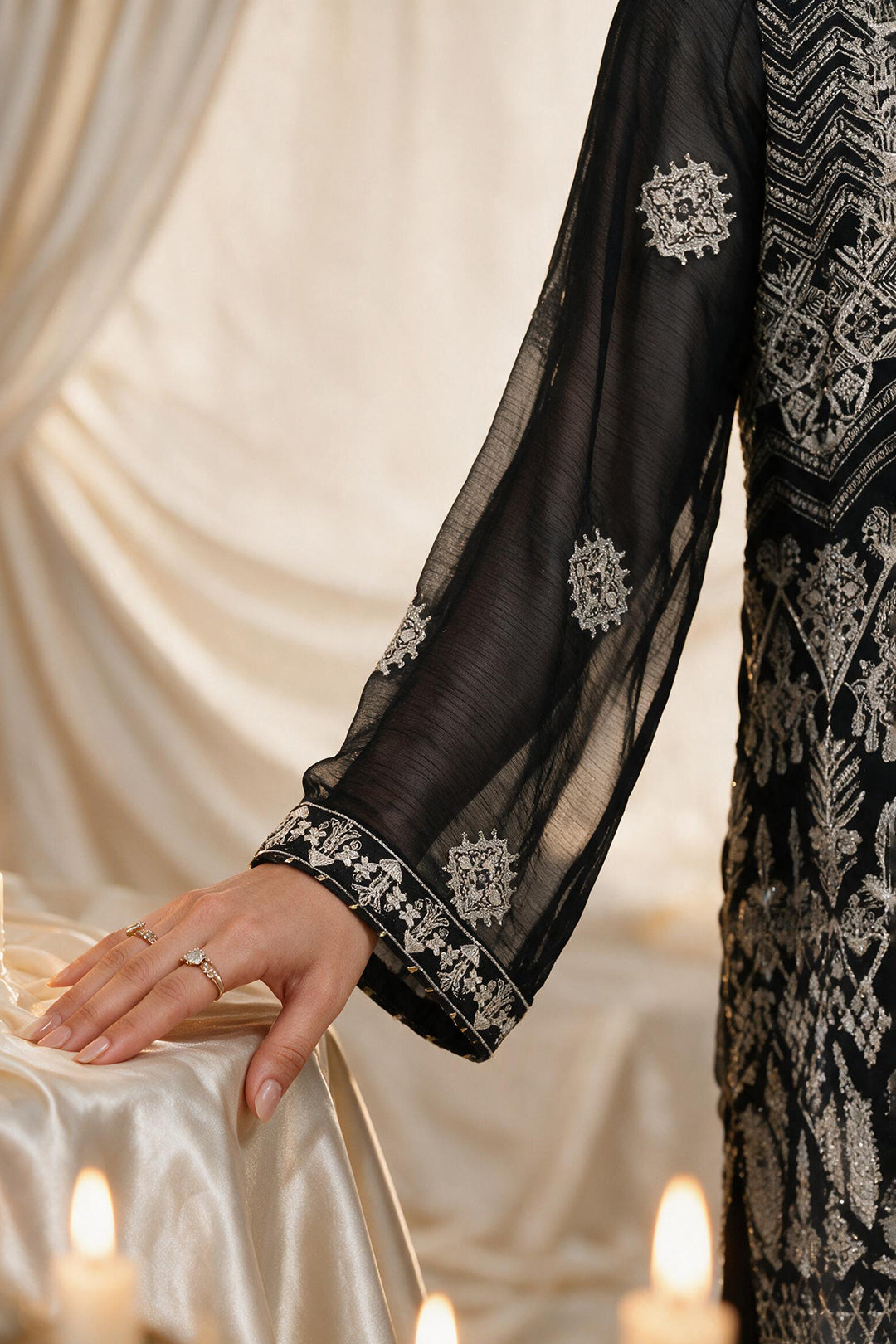 Embroidered Kurta Dupatta Trouser - 0766