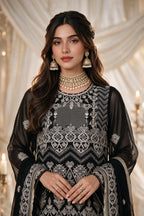 Embroidered Kurta Dupatta Trouser - 0766