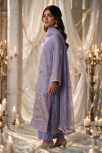 Embroidered Kurta Dupatta Trouser - 0767