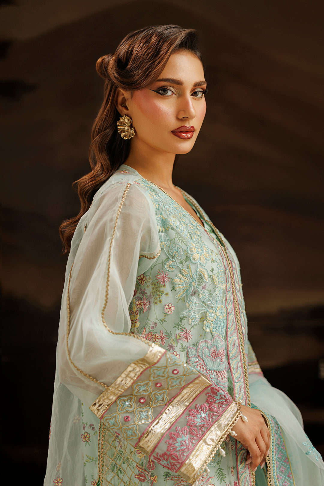 Embroidered Kurta Dupatta Trouser - 0771