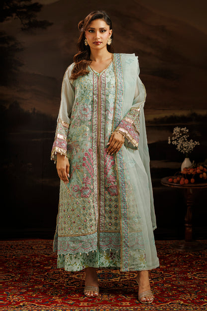 Embroidered Kurta Dupatta Trouser - 0771