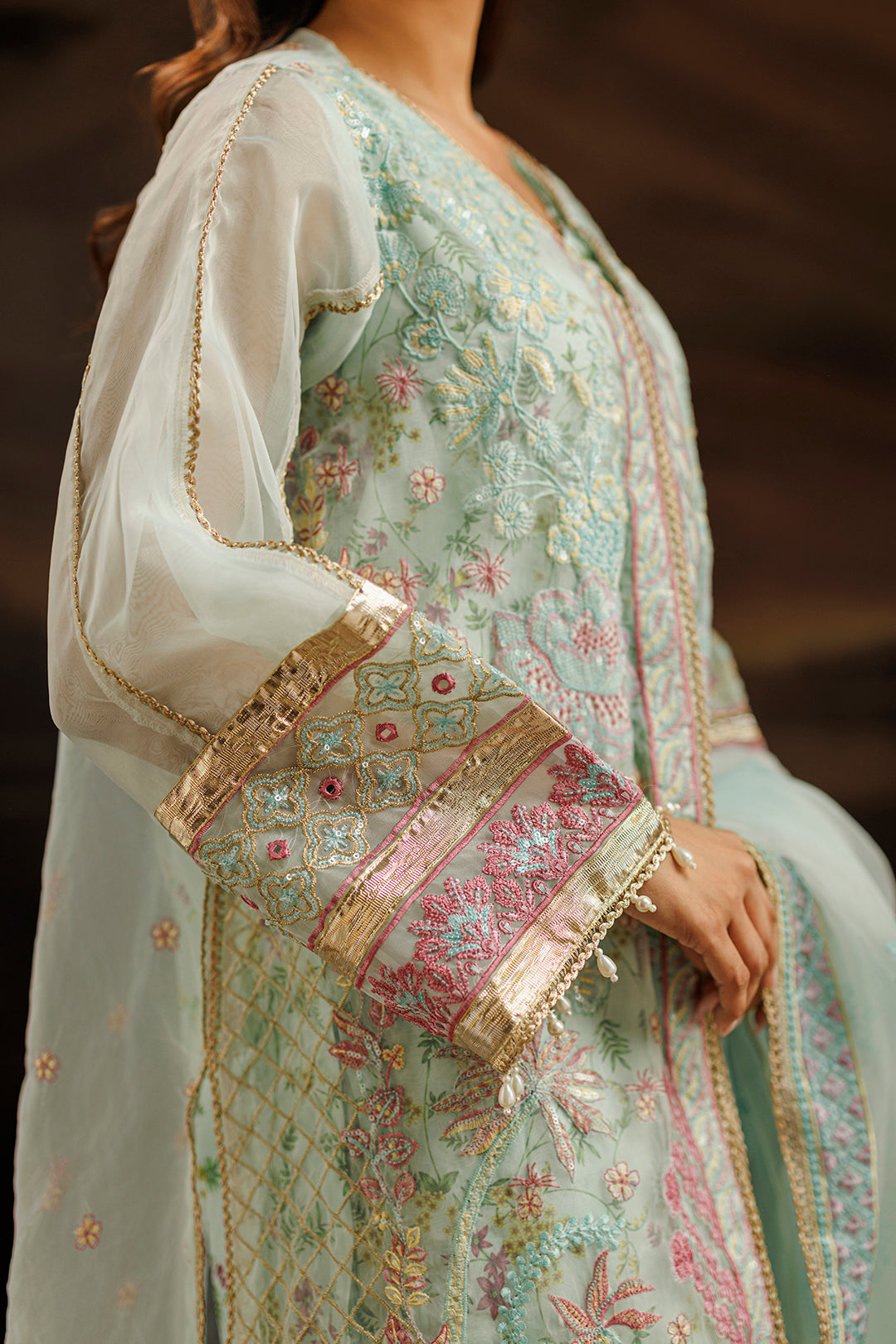Embroidered Kurta Dupatta Trouser - 0771